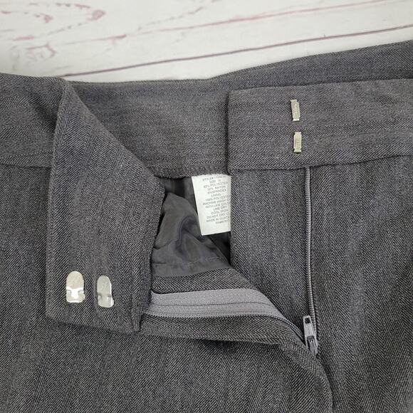Gray straight less dress pants size 10 - Picture 3 of 6